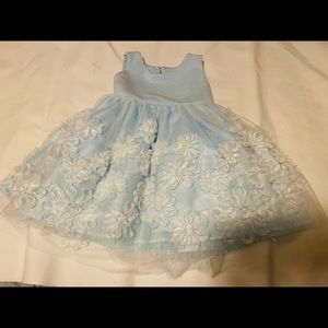 Nannette formal sparkly blue tulle dress